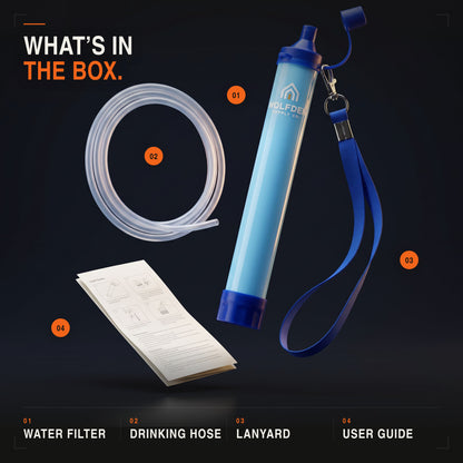 EMERGENCY WATER FILTER STRAW