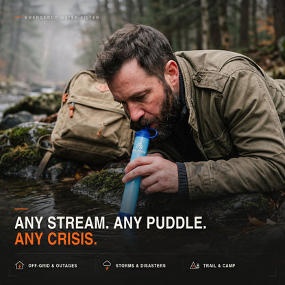 EMERGENCY WATER FILTER STRAW