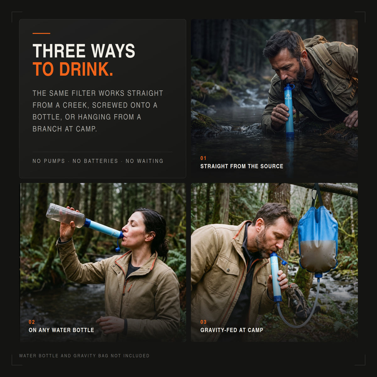 EMERGENCY WATER FILTER STRAW