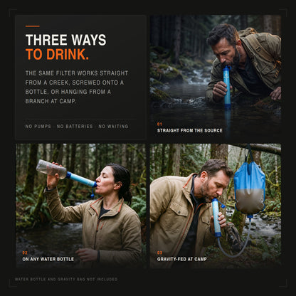EMERGENCY WATER FILTER STRAW